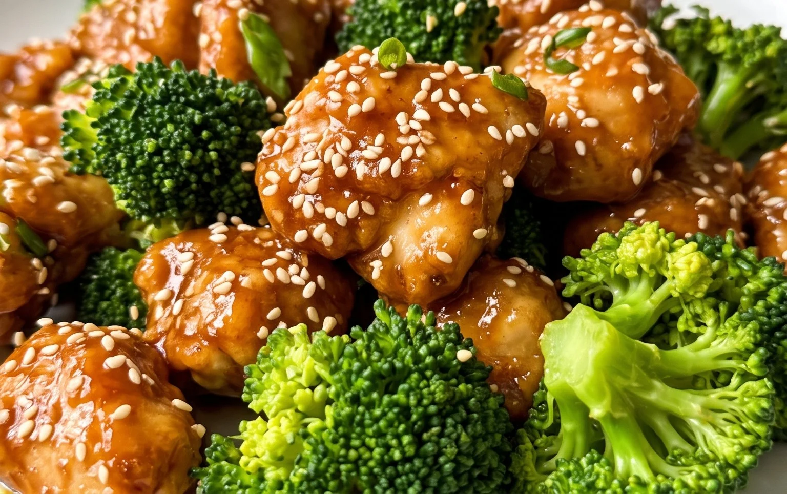 Honey Sesame Chicken and Broccoli