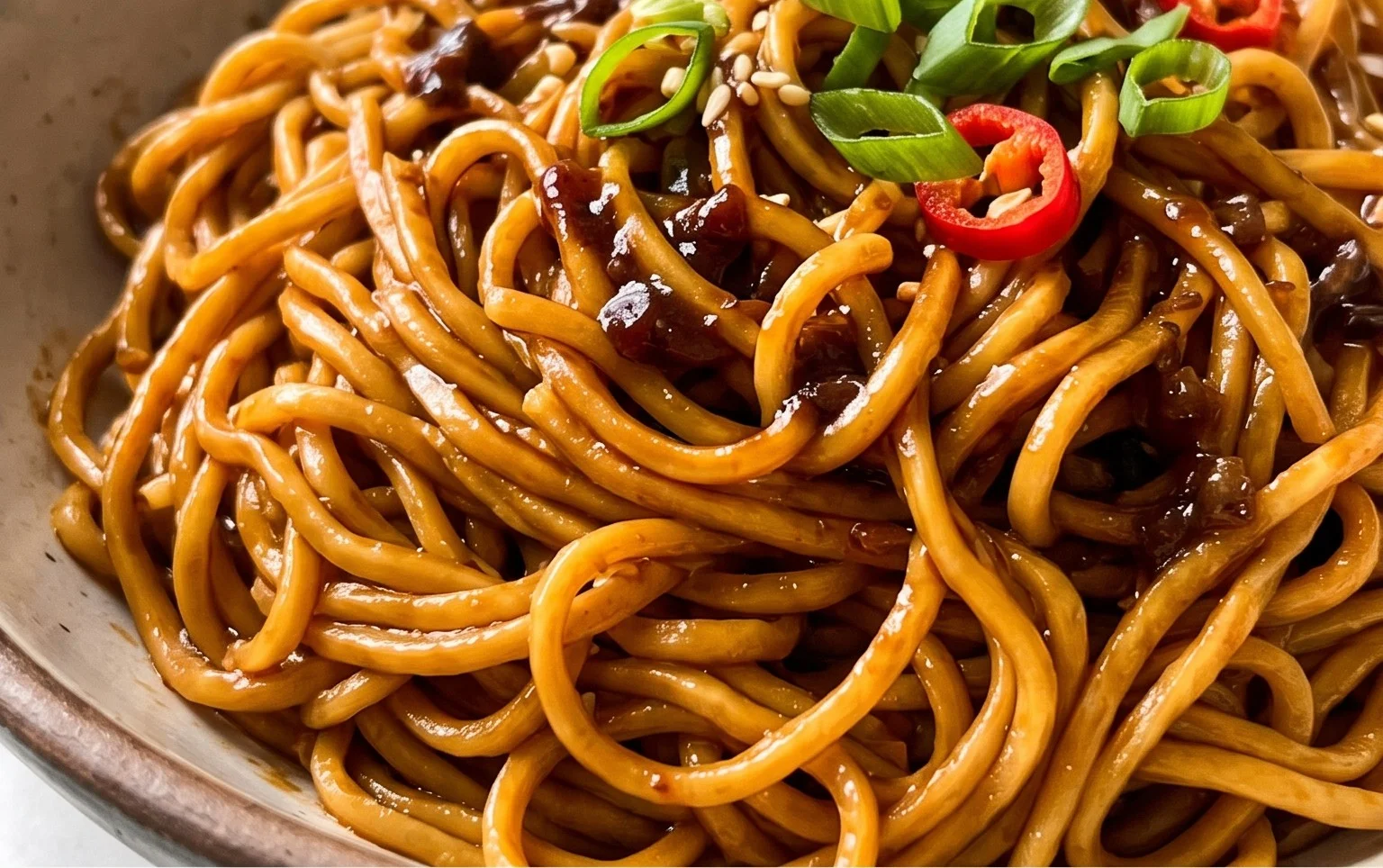 Easy Saucy Ramen Noodles