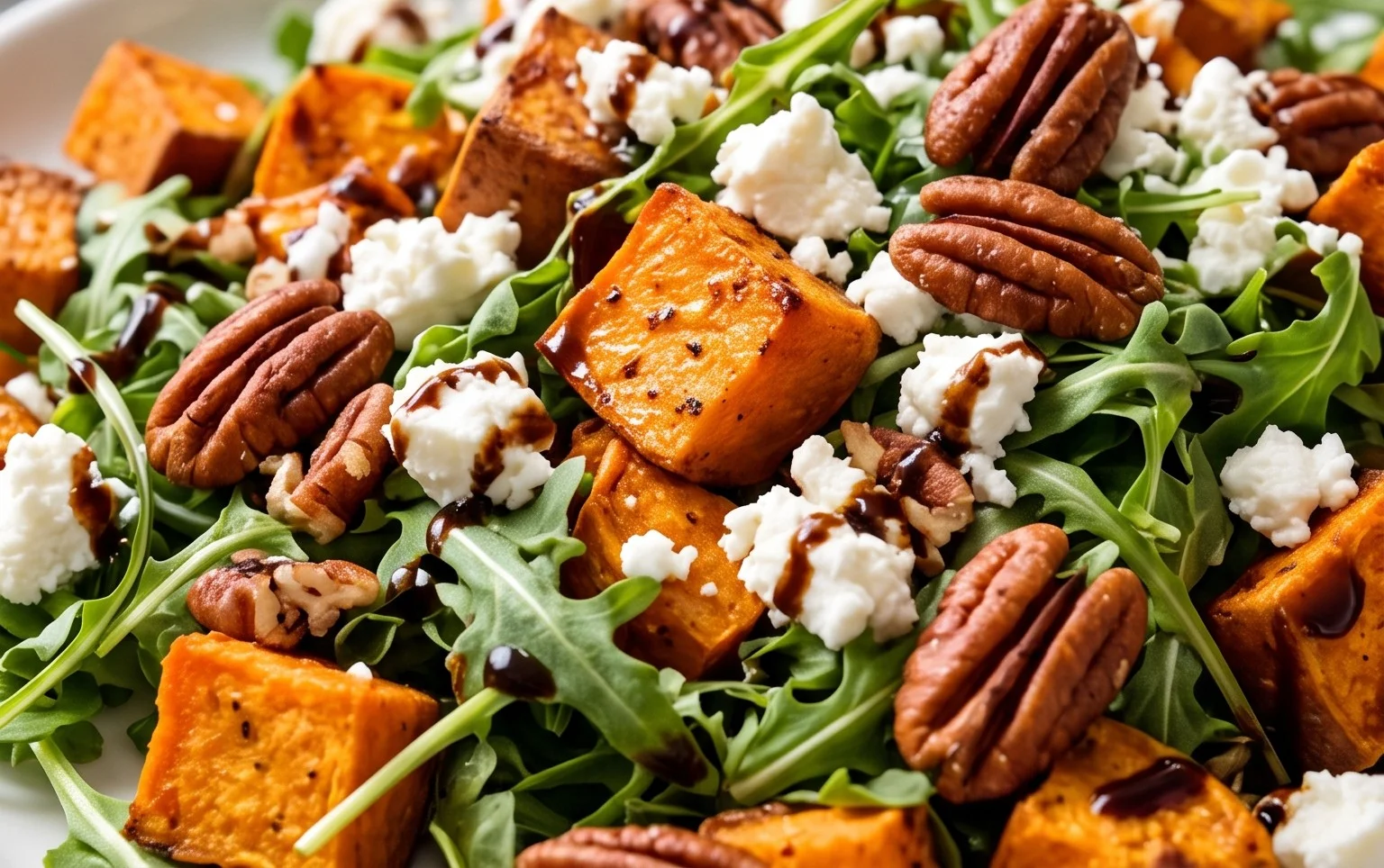 Roast Sweet Potato Goat Cheese Salad